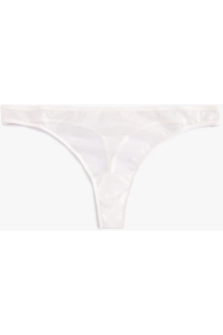 Koton Tül String Külot Beyaz 4slk30168mk Beyaz