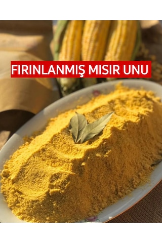 Mis Kokulu Kavrulmuş Fırınlanmış Mısır Unu - Organik, Doğal Lezzetli Glutensiz 1 Kg Vakumlu Paket