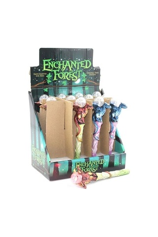 Dragonlu Polyester Işıklı Tükenmez Kalem Alk2437 Ahşap