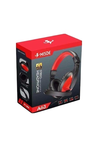 Magicvoice A63 Misde 3.5 Mm Aux Girişli Stereo Mikrofonlu Kulak Üstü Oyuncu Kulaklık