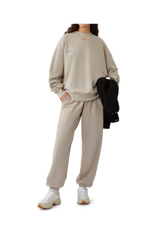 Pangaia 365 Ağırsiklet Kapşonlu Sweatshirt - Taş Renk