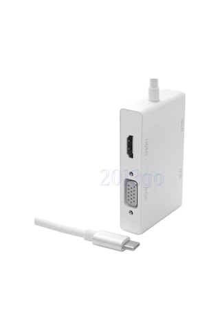 Type-C Usb C 3.1 Hdmi Vga Dvi Usb Port 3.0 Hub Çoklayıcı Adaptör 215165949