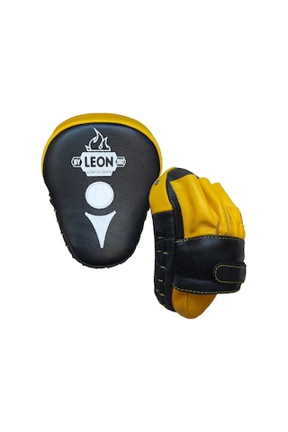 Aksaspor Leon Ultimate Hakiki Deri Boks Ve Kick Boks El Lapası Ellik Sarı