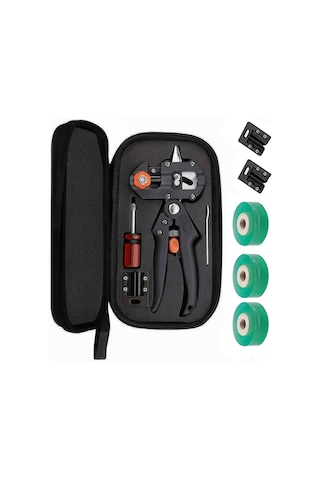 Qingmipy Profesyonel Aşı Makası Ve Budama Seti - 3 Değiştirilebilir Bıçaklı Yüksek Karbon Çelik Bahçe Aleti