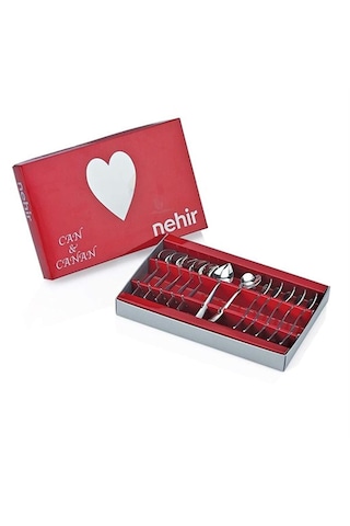Nehır1 Nehir Can & Canan Sade 12'Li Çay Kaşık
