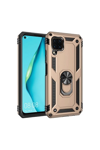 Huawei P40 Lite Kilif Zore Vega Yüzüklü Standli Zirh Kilif 469721097