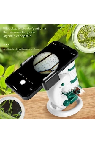 Techtic Dijital Mikroskop Seti 60-180x Büyütme El Mini Eğitici