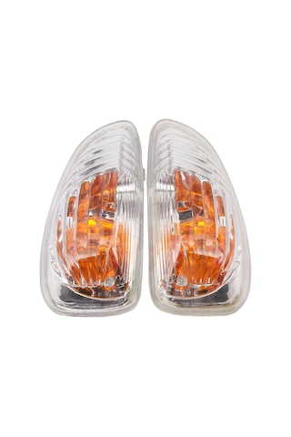 Symbee Renault Master, Opel Movano B, Nissan Nv400 İçin Ön Sol/sağ Kanat Ayna Sinyal Lambası 2010-2018 - Abs Malzeme, Şeffaf Kasa + Sarı Işık