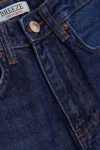 Breeze Kız Çocuk Jean Pantolon Cepli Düğmeli 9-14 Yaş, Koyu Mavi KOYU MAVİ