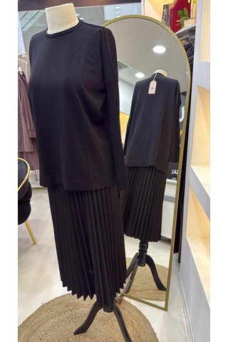 Nuss Triko Tunik Siyah K116
