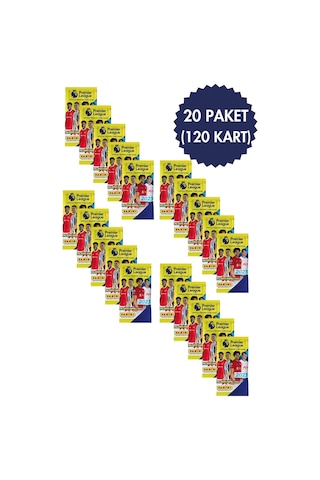 Toyika Panini Lisanslı Premier League 2023 Koleksiyon Trading Cards 6lı X 20 Paket