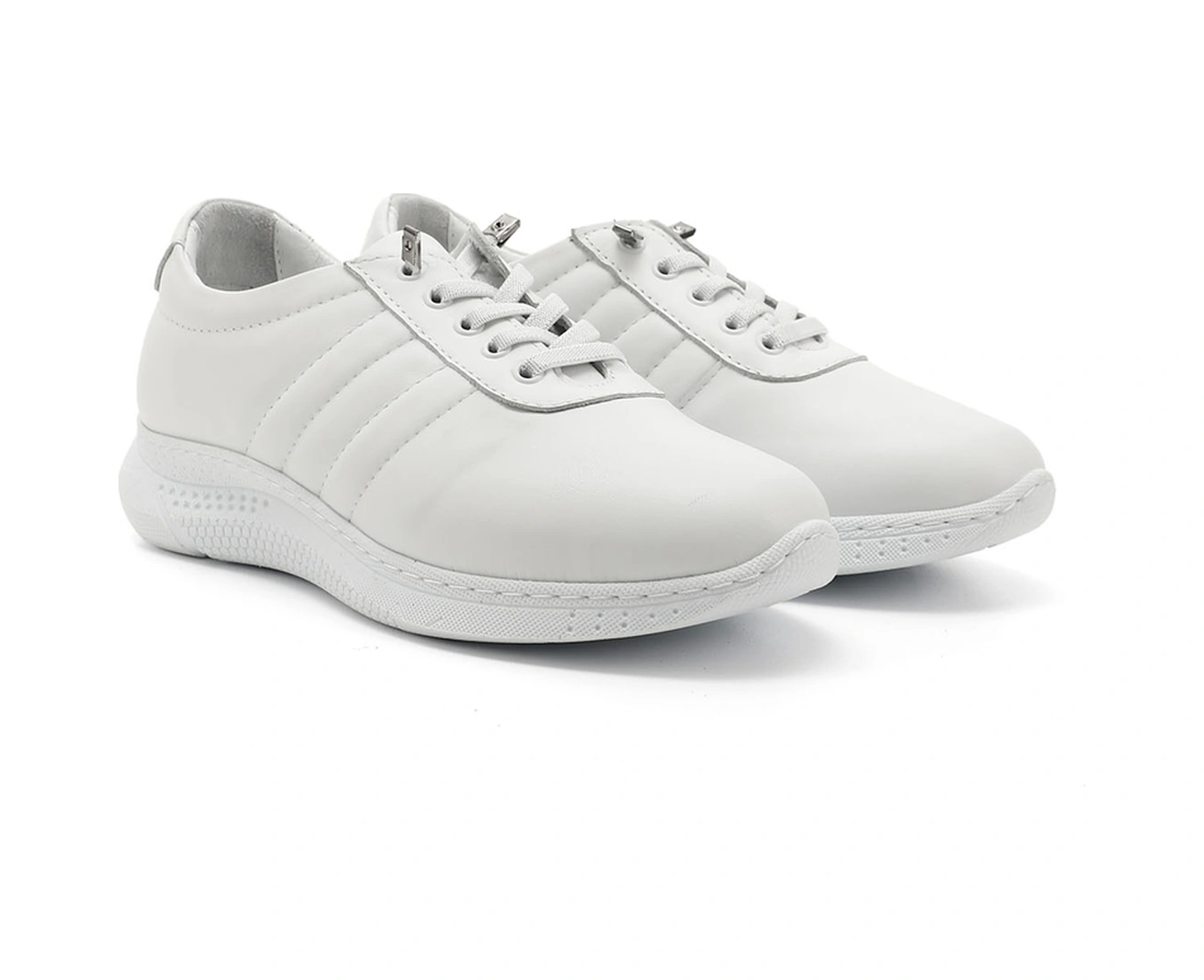 Gönderi(R) Gönderi R Kadın Beyaz Bağcıklı Dolgu Taban Hakiki Deri Sneaker Ddza80742215 Beyaz