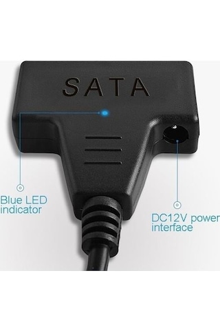 Usb 3.0 To 2.5-3.5 İnç Sata Çevirici + 12 Volt Adaptör