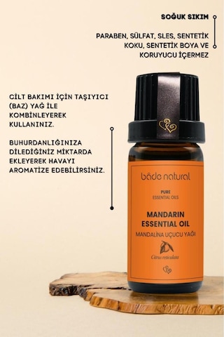 Bade Natural Mandalina Uçucu Yağı %100 Saf 10 ML