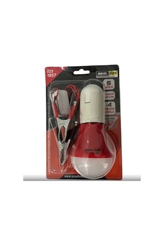 Özşahin Özş-1857 Oto Seyyar Lamba 4 Metre Kablolu Anahtarlı Maşalı 12 Volt 5 Watt Beyaz