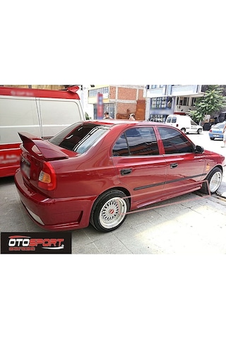Hyundai Accent Milenyum Delikli Marşpiyel Sağ Sol Takım Fiberglass Boyasız