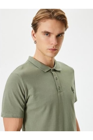 Koton Tshırt Ss Polo-haki Haki