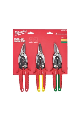Milwaukee Kaportacı Makası 3'lü Set Sağ-sol-düz 4932499020