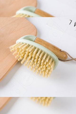 Bambu Yer Fırçası - Halı Yer Zemin Fayans Derz Fırçası Dekoratif