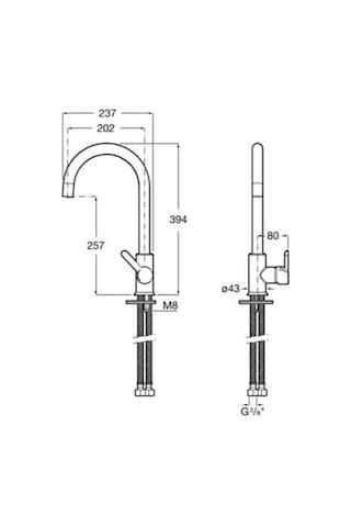 Roca Mencia Cold Start Eviye Bataryası Siyah A5A7409Cn0
