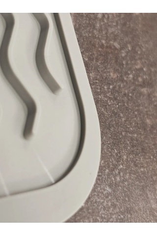 Kıtcon Shop Bulaşık Kurutma Minderi Silikon 442590257 Açık Gri