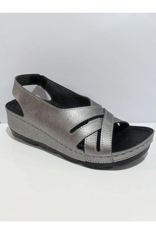 Aryan 37-759 Anatomic Kadın Dolgu Topuk Sandalet Siyah