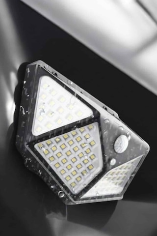 Güneş Enerjili Bahçe Aydınlatma Lambası Solar 100 Led Lamba Renkli