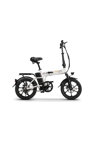 Skyjet Nitro 16 Elektrikli Bisiklet Kısa Mesafelere Gidip Gelme Beyaz