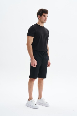 AR-MA Arma Erkek Regular Fit Basic Süprem % 100 Pamuk Cepli Şort Y29504279002 Siyah