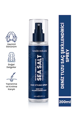 Bade Natural Deniz Tuzu Şekillendirici Saç Spreyi 200 Ml