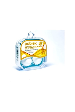 Poblex Naturel Balmumu Kulak Tıkacı - Kulak Koruyucu Tıpası 4'lü