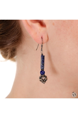 Mineral Takı Lapis Lazuli Küpe