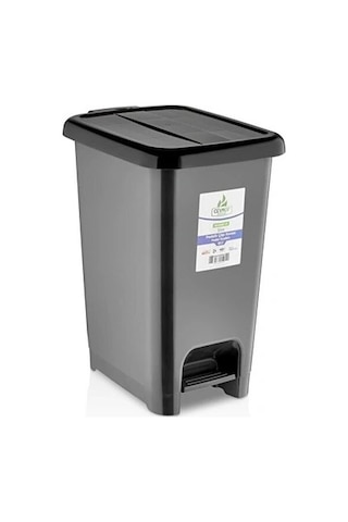 Ceymop Pedallı Slim Evsel Atık Çöp Kovası 50 L Gri