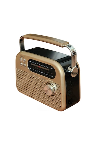 Kbroad Ktf-2026 Sarı Full Band Radyo - Nostaljik Görünümlü, Dc Şarjlı, Güçlü Ses Çıkışlı
