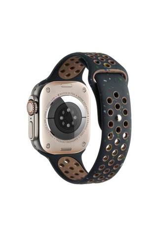 Watch 40mm Kordon Yeni Seri 2023 Krd-02 Uyumlu Strap Kayış Mbd- Siyah
