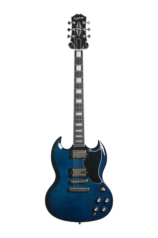Epiphone Sg Custom Figured Elektro Gitar Viper Blue