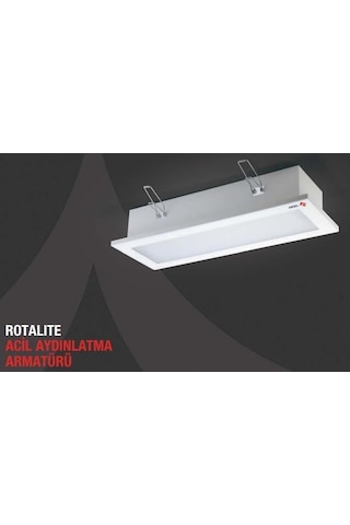 Arsel Rotalite Ae-9213l Mını Acil Aydınlatma Armatürü Sürekli Ve Kesintide 180 Dak. Yanan 10xf Led