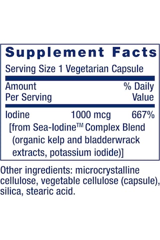 Life Extension Sea-ıodine 1000 Mcg 60 Veggie Kapsül Usa Menşeii Dmmedicineden Orijinal