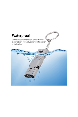 Sterling Kamp Ve Acil Durum Düdüğü Gümüş