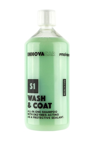 Innovacar S1 Wash&coat Sıo2 İçerikli Enzimli Su İtici Koruyucu Şampuan Konsantre - 1 Lt
