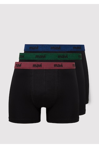 Mavi - 3Lü Siyah Basic Boxer Seti 0911408-85585