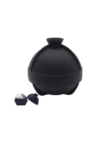 Didadodo Viski Buz Kalıpları 6cm - 2'li Siyah Set - Dıy Ev Barı Siyah Metal Siyah