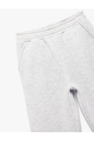 Koton Şardonlu Cep Detaylı Basic Jogger Eşofman Altı Gri 7wkg40015ak
