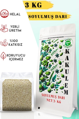 Kakulem Sertifikalı Soyulmuş Darı Kabuksuz Darı 3 Kg