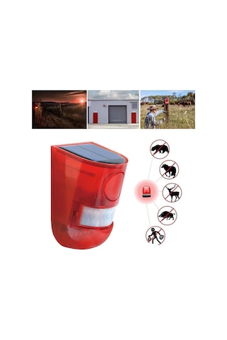 Powermaster Pm-26943 Sesli Hayvan Kovucu Alarm Cihazı Solar Panelli