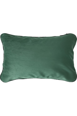 Biyeli Kırlent Yastık Kılıfı Zümrüt Yeşili 50x30