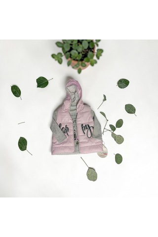 Flovmix 3lü Takım Kız Çocuk Açık Gri - Pembe