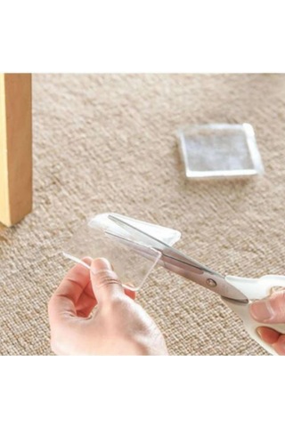 4 Adet Silikon Şeffaf Koltuk Mobilya Masa Beyaz Eşya Yazıcı Koruyucu Kaydırmaz Dayanıklı Pedler Çok Renkli