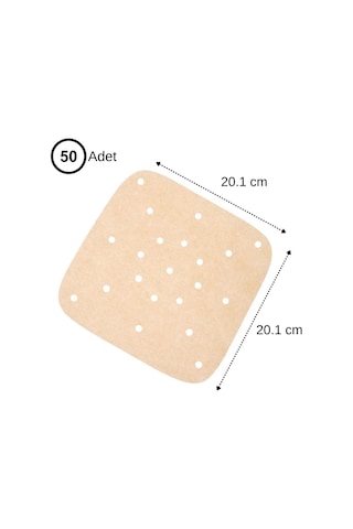 250 Adet Air Fryer Pişirme Kağıdı Tek Kullanımlık Hava Fritöz Yağ