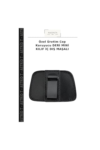 Özel Üretim Cep Koruyucu Deri Mini Kılıf İç Dış Maşalı